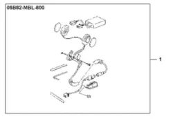 Honda Headset Kit 08B82-MBL-800