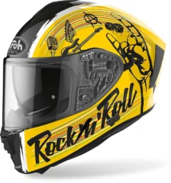 Airoh Spark Rock N Roll Motorhelm -KTM Verkoop 2026 airoh spark rock n roll geel d8dc