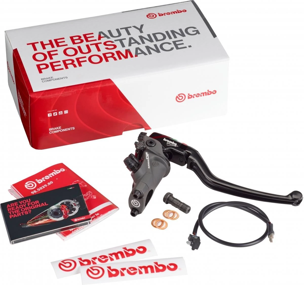 Brembo Hoofdremcilinder HPK RADIAL 19RCS CC CORSA CORTA 2 Brembo Hoofdremcilinder HPK RADIAL 19RCS CC CORSA CORTA - Afbeelding 2