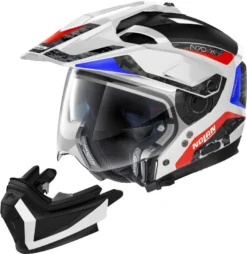 Nolan N70-2 X Torpedo Motorhelm -KTM Verkoop 2026 nolan n70 2 x torpedo wit blauw rood 2 618b