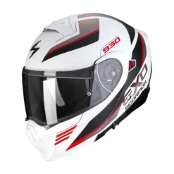 Scorpion Exo-930 Navig Motorhelm -KTM Verkoop 2026 scorpion exo 930 navig wit rood 6752