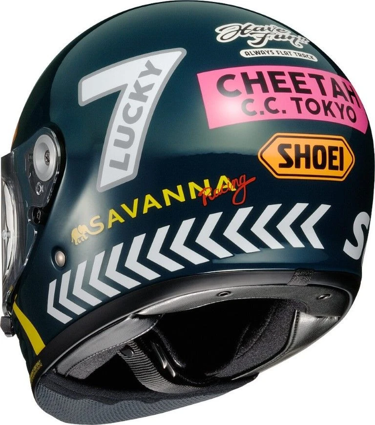 Shoei Glamster 06 Cheetah Custom Cycles TC-2 Motorhelm 1 Shoei Glamster 06 Cheetah Custom Cycles TC-2 Motorhelm